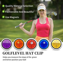 Load image into Gallery viewer, Golf Ball Marker Round Cap Clip Mark with Level Function