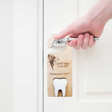 Load image into Gallery viewer, Wooden Tooth Fairy Door Hanger