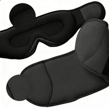 Load image into Gallery viewer, Travel Neck Pillow with Head Strap &amp; Eye Mask