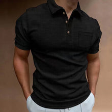 Load image into Gallery viewer, Men&#39;s Waffle Polo Shirt