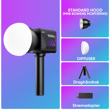 Load image into Gallery viewer, Håndholdt bærbar videolampe