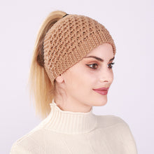 Load image into Gallery viewer, Hollow Out Ponytail Women Beanie