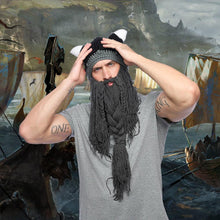 Load image into Gallery viewer, Knitted Viking Beard Hat