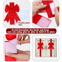 Load image into Gallery viewer, Christmas Door Bow Ribbon Decoration