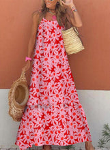 Load image into Gallery viewer, Halter Printed Dress