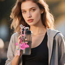 Load image into Gallery viewer, Creative Mini Gym Barbell Plate Keychain