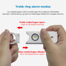Load image into Gallery viewer, Nøkkelring for personlig sikkerhetsalarm