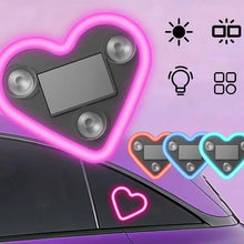 Load image into Gallery viewer, Solar-Powered Heart Neon Ambient Light for Car Rear Window