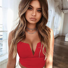 Load image into Gallery viewer, Slim V-neck Sexy Underwear Small top