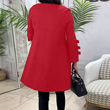 Load image into Gallery viewer, Knee-Length Dress With Long Sleeves
