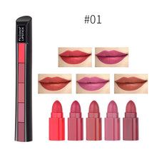 Load image into Gallery viewer, Matte 5-color Lipstick Combination