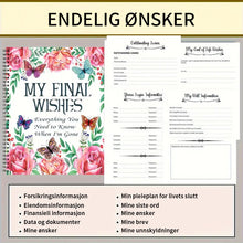 Load image into Gallery viewer, Planlegger for slutten av livet: En omfattende guide