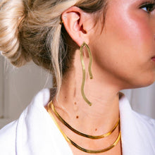 Load image into Gallery viewer, Snake Chain Drop Earrings