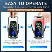 Load image into Gallery viewer, Wireless Charging Car Mute Mobile Phone Navigation Industrial Style Bracket