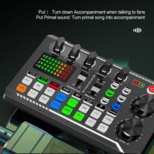 Load image into Gallery viewer, Live Sound Card with DJ Mixer and Voice Changer