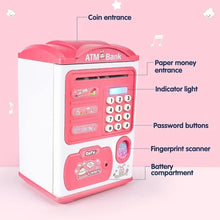 Load image into Gallery viewer, Fingerprint sensor automatic money rolling ATM piggy bank