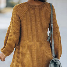 Load image into Gallery viewer, New autumn and winter knitted long-sleeved dress