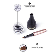 Load image into Gallery viewer, Hirundo Waterproof Eyebrow Kit (Black) -Long Lasting Sculpting Brow