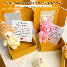 Load image into Gallery viewer, Handmade Mini Plush Teddy Bear in Box
