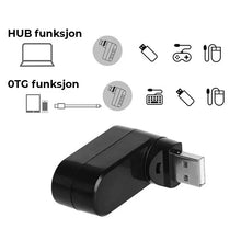 Load image into Gallery viewer, 4 i 1 roterbar USB-hub