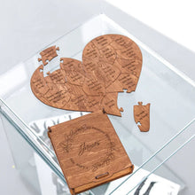 Load image into Gallery viewer, Reasons I Love You Heart Shaped Puzzle Gifts for Your Loved Ones
