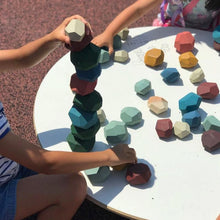 Load image into Gallery viewer, 【Last Day 50% Off】Wood Rock Set Balancing Blocks Natural Wood Toy