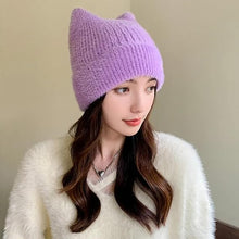 Load image into Gallery viewer, Cute Cat Ear Beanie Hat