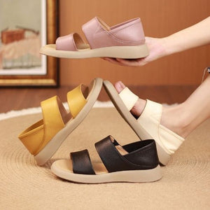 Thick Sole Women's Stylish Leather Sandals