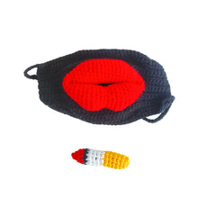 Load image into Gallery viewer, Sausage Mouth Hand Knitted Mask