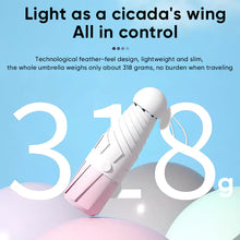 Load image into Gallery viewer, Mini Travel Size Rain Sun Umbrella