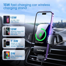 Load image into Gallery viewer, Car mobile phone holder with wireless charger