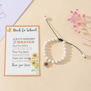 Sunflower Back to School Bracelet