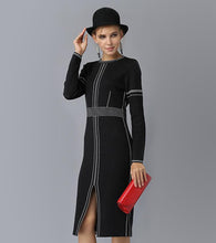 Load image into Gallery viewer, Long Sleeve Knitted Dress