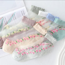 Load image into Gallery viewer, Summer Floral Breathable Socks