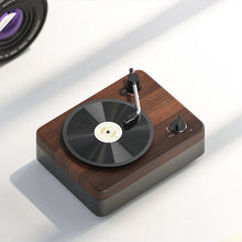 Load image into Gallery viewer, Retro bluetooth-høyttaler i tre
