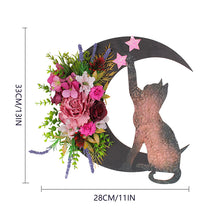 Load image into Gallery viewer, Cat Crescent Moon Wreath