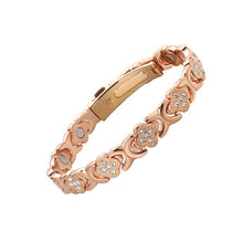 Load image into Gallery viewer, Blomsterarmbånd i kobber