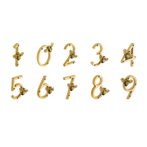 Bee House Number Sign