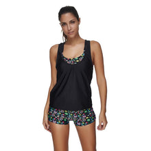 Load image into Gallery viewer, Swimsuit Print Tankini, Plus Size
