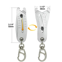 Load image into Gallery viewer, Thread Size Checker Keychain