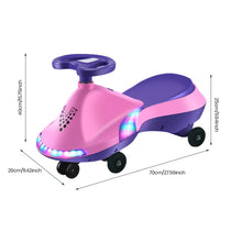 Load image into Gallery viewer, Children’s Ride-On Swing Car (with music and LED wheels)