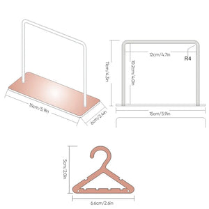 Acrylic Jewelry Hanger Rack Organizer