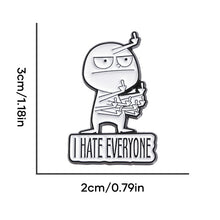 Load image into Gallery viewer, Funny Middle Finger Brooch