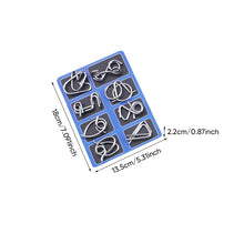Load image into Gallery viewer, 24-Piece Metal Wire Puzzle Set