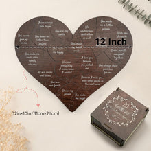 Load image into Gallery viewer, Reasons I Love You Heart Shaped Puzzle Gifts for Your Loved Ones