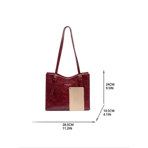 Women's Minimalist Zipper Tote Bag