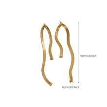 Load image into Gallery viewer, Snake Chain Drop Earrings