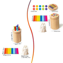 Load image into Gallery viewer, Wooden Montessori Stick Toy