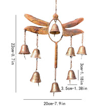 Load image into Gallery viewer, Handmade Dragonfly With Bells Wind Chime