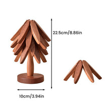 Load image into Gallery viewer, Wooden Leaves Design Coaster